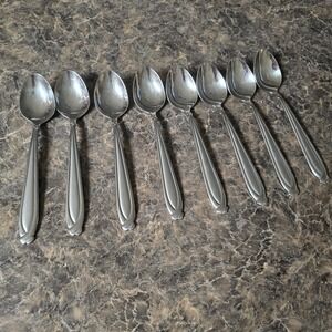 Hampton‎ Silversmiths 18/8 Stainless Steel Dinner Spoons Set of 8 Glossy Korea